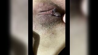 I put it in the mouth of the girl I arranged from the bar and banged her with a sex-toy