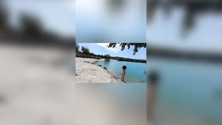 Almost got caught nude on the beach.