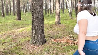 Stepmom caught stepson masturbating whilst hiking in the woods