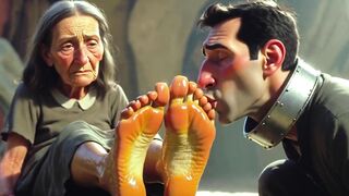 Chap Devoted to Old Womens Feet in Asylum