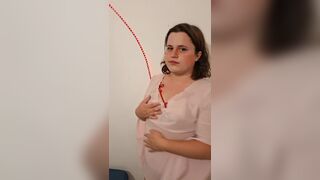 Pleasant shemale undressing for you
