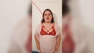 Pleasant shemale undressing for you