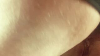 Banged her Tiny Butt while she Squirts Concupiscent so I creampied her little gaped butthole