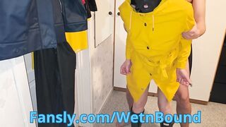 WetnBound - A quick Fuck in Raincoat and Boots before going out