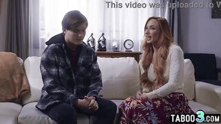 Big tits redhead cougar consoled by her big cocked neighbor