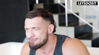I Let His Friend Watch Me Take It Doggy With My Tits Out of My Sports Bra