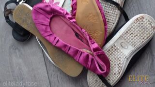 gedragen schoenen uitverkoop sale worn shoes almost free bijna gratis