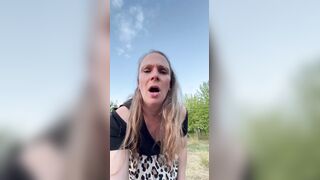 My sister's ex-husband takes me to the field and screws me naked