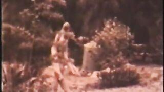 Retro Golden-haired Angel Michelle Angelo and Her Friend Like to Walk Bare in the Countryside