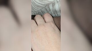Step Mom Craving for step son big jock and handjob him hard to break