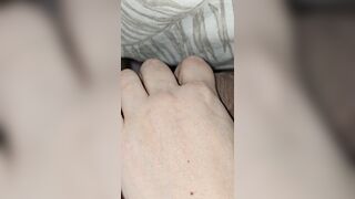 Step Mom Craving for step son big jock and handjob him hard to break