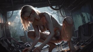 Cosplay: Grace Ashcroft Destroyed by Huge Fleshy 