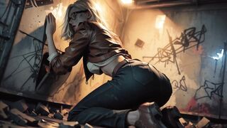 Cosplay: Grace Ashcroft Destroyed by Huge Fleshy 