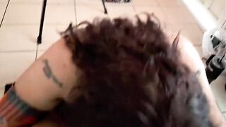 My friend's mama runs away and comes to my house for oral-sex