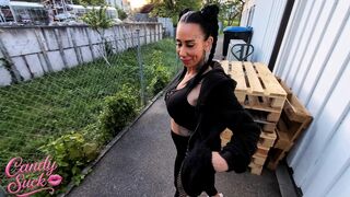 SLUT DOESN'T CRAVE A WARNING, SO SHE LETS THE BOSS SCREW HER CANDYSUCK