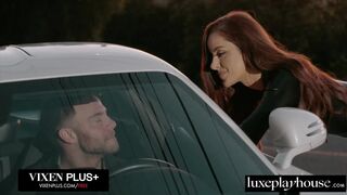 LUXEPLAYHOUSE Legendary Vanna Bardot Gets Spitroasted By 2 Thick Cocks