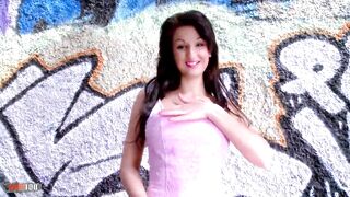 Susy Gala: Great Teen with Big Bazookas Susi Gala Dancing and Stripping in an Abandoned House
