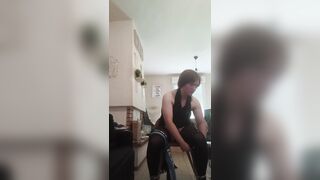 Self slavery, cumshot