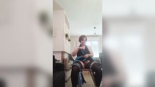 Self slavery, cumshot