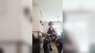 Self slavery, cumshot