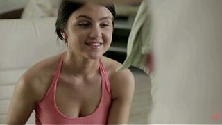 Brunette gets Finger Drilled & Dicked by her Masseur