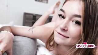 Stepbrother Caves When This chick Demands A Creampie Goodbye