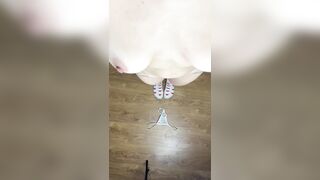 Bent over with butt high and socks ?