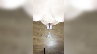 Bent over with butt high and socks ?