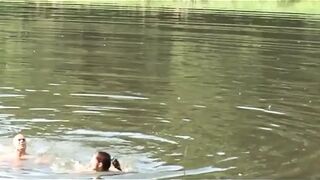 Anal fucking fingering snatch licking in the park