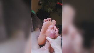 He couldn't hold back on my soft soles