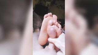 He couldn't hold back on my soft soles