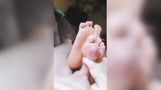 He couldn't hold back on my soft soles