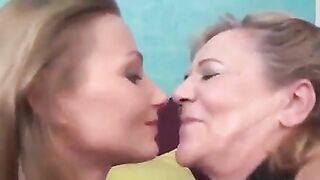 Granny MILF and Teen in Threesome