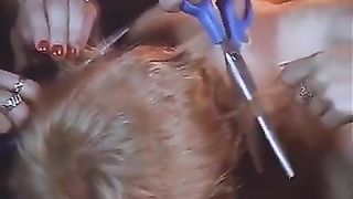 Lesbian oil and shaving orgy