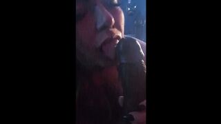 Sucking his big thick shlong ?