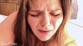 Her first painful anal - Painal - Cum on her asshole