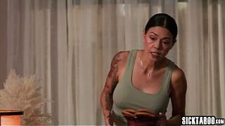 Sexy big ass lesbian banged hot Asian teen so lewd sweethearts enjoyed muffdiving and fingering