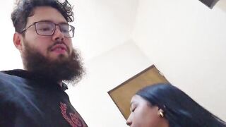 I'm heading to the hotel with my sexy brunette girlfriend; I'm gonna make her eat my massive schlong, ha-ha-ha.