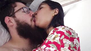 I'm heading to the hotel with my sexy brunette girlfriend; I'm gonna make her eat my massive schlong, ha-ha-ha.