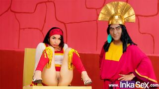 INKA SEX - PARODY THE MADNESS OF EMPEROR KUXCO BANGS HIS FRIEND MALINDA IN THE ANUS