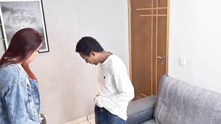 Seamstress left client with a rock hard erection while taking measurements for his pants!