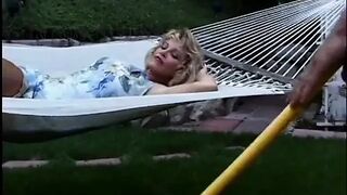 MILF is on her knees swallowing a big jock in advance of getting screwed