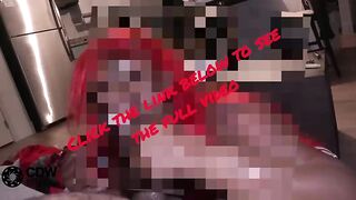Redhead ebony honey let me cum all over her face