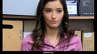 Small Shoplifting Teen Learns A Lesson