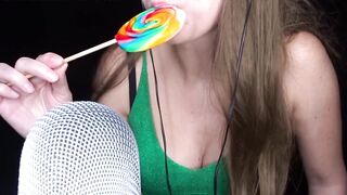 Rose licking sucking sugar-plum ASMR sounds mouth fetish