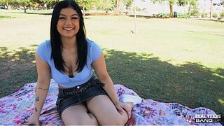 Natural 34D Raven Ryder Gets Hardcore Pounded in Car & Indoors