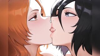 Rukia X Orihime Yuri Lesbian Sex - Bleach Comics