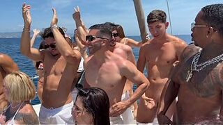 Orgy at sea with 10 sluts in Barcelona, Spain, double penetration, tons of wild sex 7654q