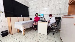 Anal Exam Involving the Insertion of a Plug and Anal Sex to Retain Jizz Inside.