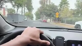Ebony Car Ride Home with Stranger